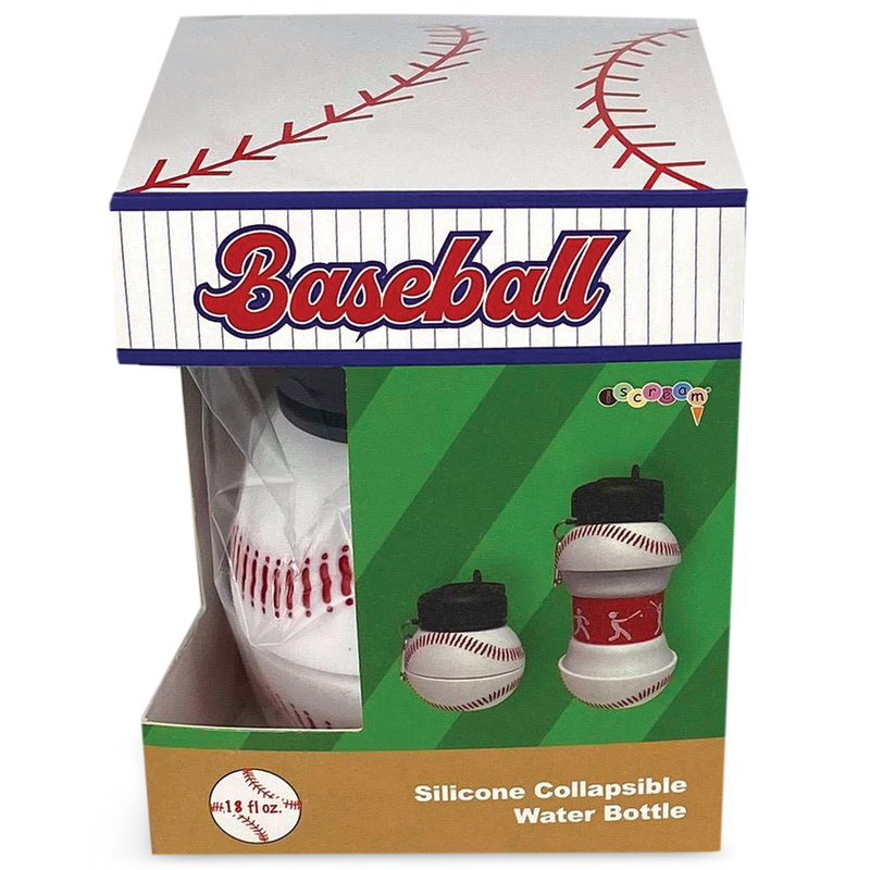 Baseball Collapsible Water Bottle - Born Childrens Boutique