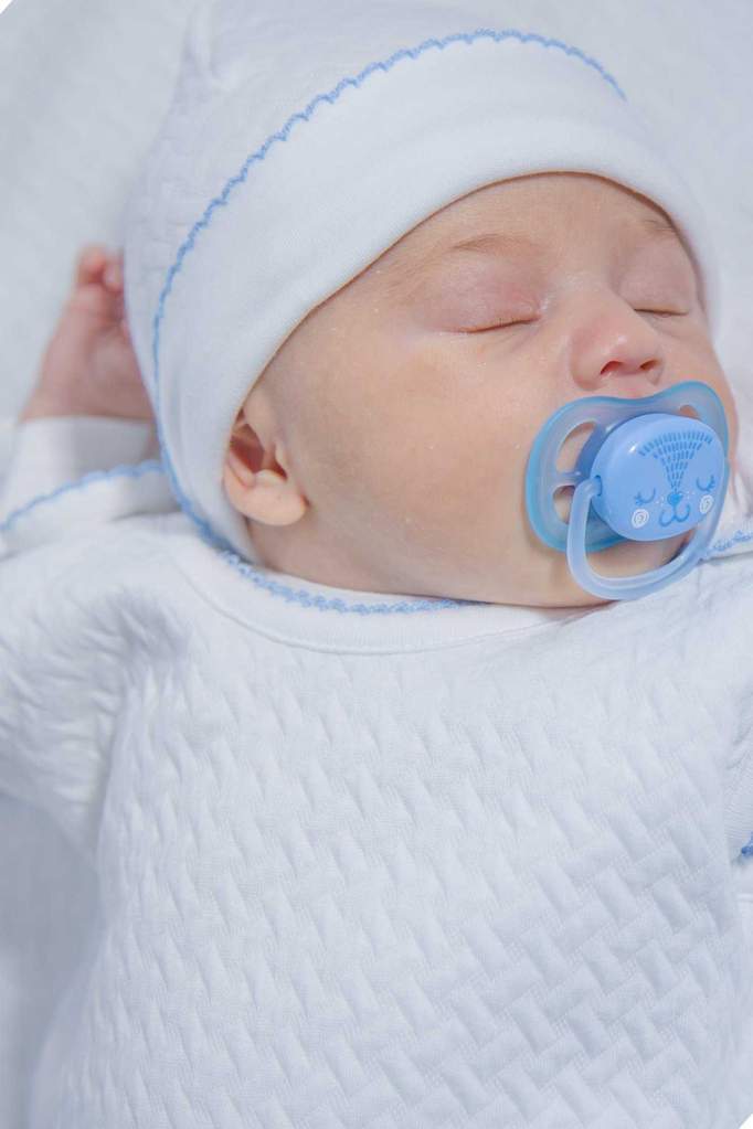 Basket Weave Sack Blue - Born Childrens Boutique