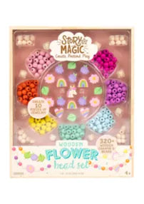 Wooden Flower Bead Set - Born Childrens Boutique