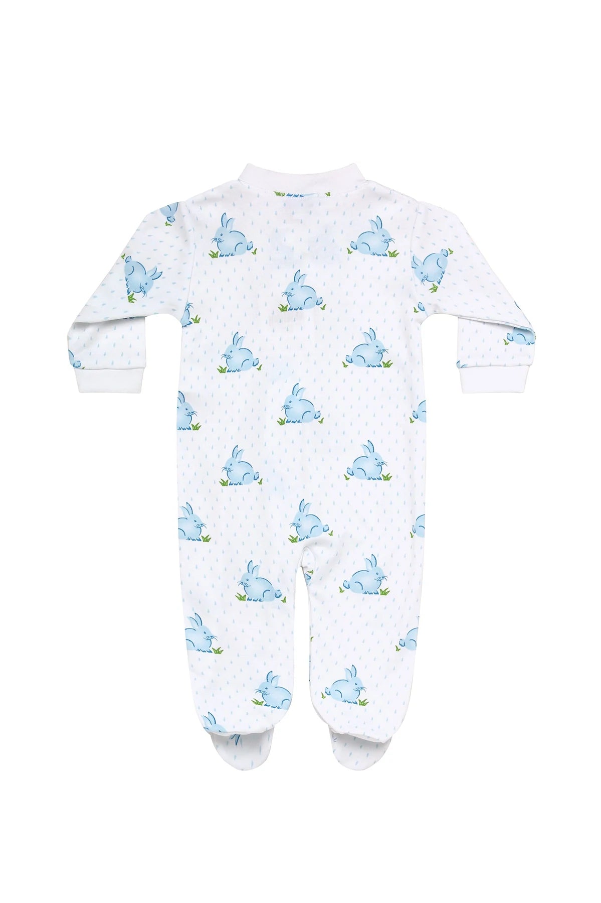 Blue Bunny Zipper Footie - Born Childrens Boutique