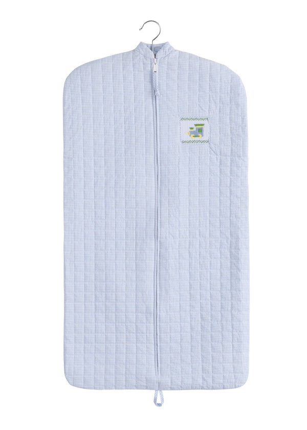 Quilted Train Garment Bag - Born Childrens Boutique