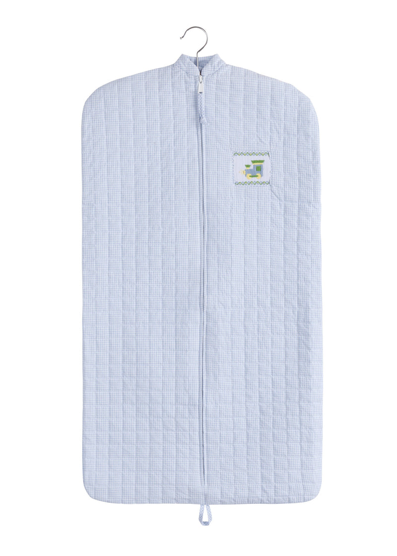 Quilted Train Garment Bag - Born Childrens Boutique