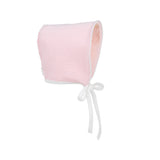 Bundle Me Bonnet - Palm Beach Pink With Worth Avenue White - Born Childrens Boutique