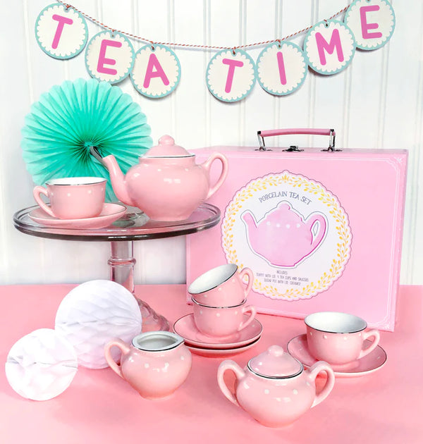 Porcelain Tea Set PInk - Born Childrens Boutique