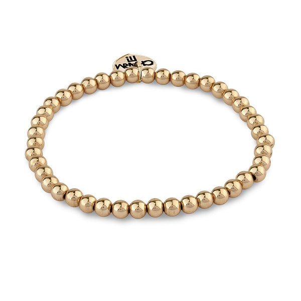Charm It! Gold Stretch Bead Bracelet - Born Childrens Boutique