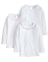 Caroline Knit Blouse - White - Born Childrens Boutique