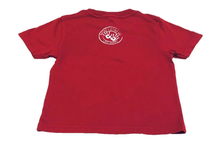 Short Sleeve Red/White Football Shirt - Born Childrens Boutique