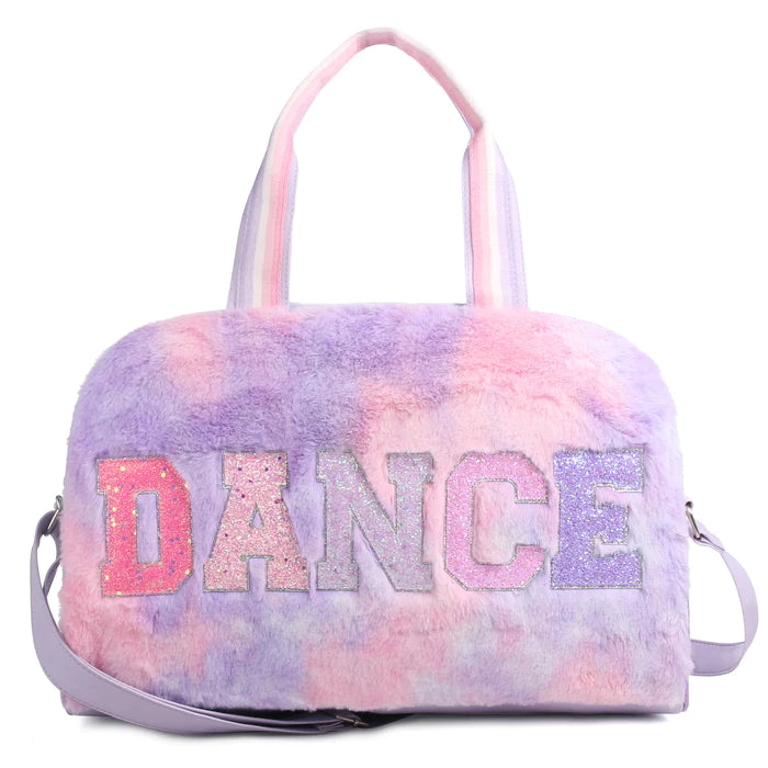 Athletic Club Large Duffle Bag - Lollipop Tie Dye Plush - Born Childrens Boutique