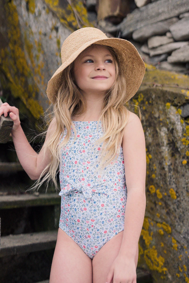 Pre-Order Tie Front One Piece Capeside Vineyard - Born Childrens Boutique