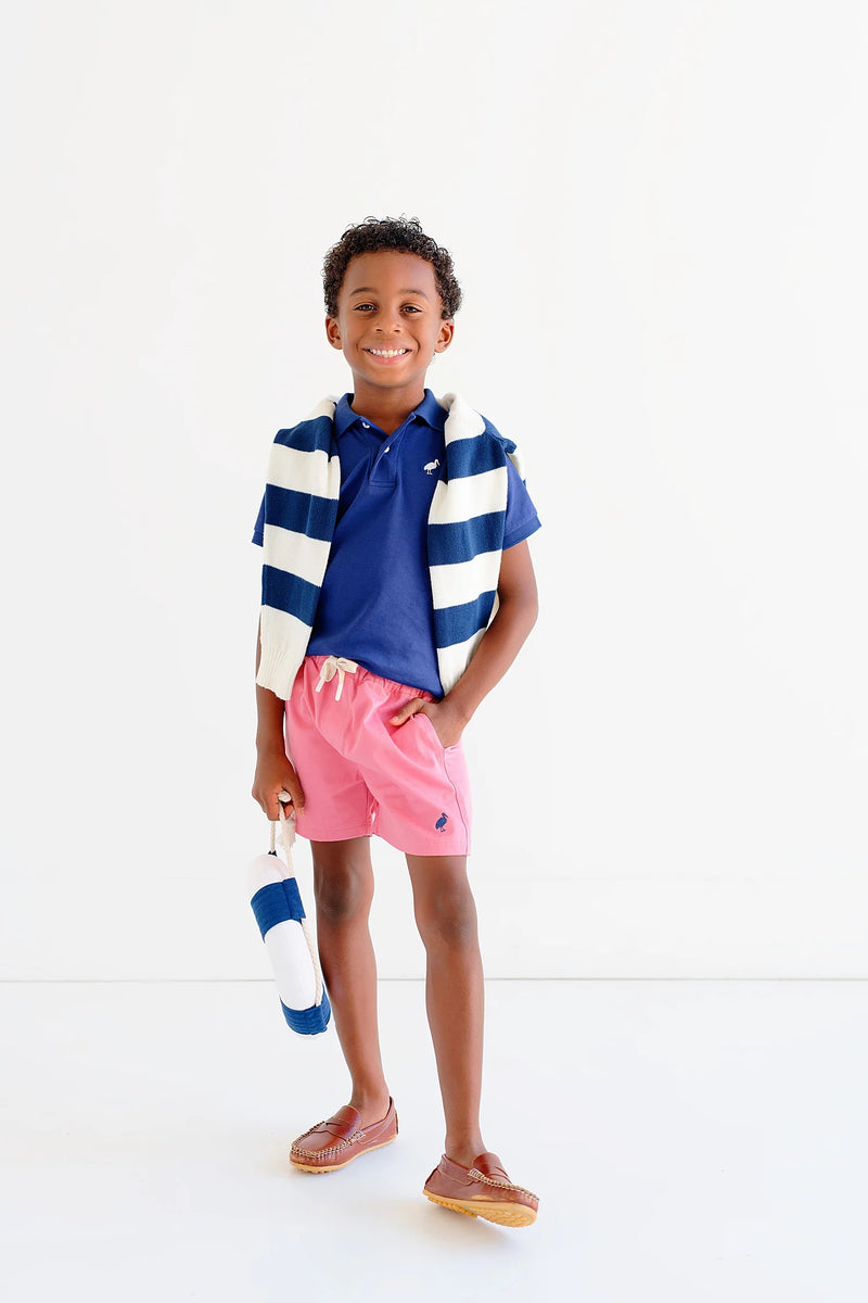 Shelton Shorts - Twill Nantucket Red/Nantucket Navy - Born Childrens Boutique