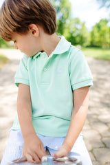 Shelton Shorts Breakers Blue Seersucker With Breakers Blue Stork - Born Childrens Boutique
