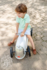 Shelton Shorts Breakers Blue Seersucker With Breakers Blue Stork - Born Childrens Boutique