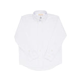 Dean's List Dress Shirt (Oxford) Worth Avenue White With Worth Avenue White Stork - Born Childrens Boutique