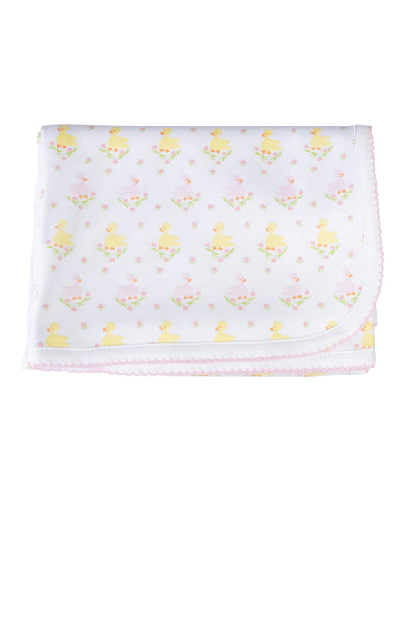 Pre-Order Pink Ducks - Receiving Blanket - Born Childrens Boutique