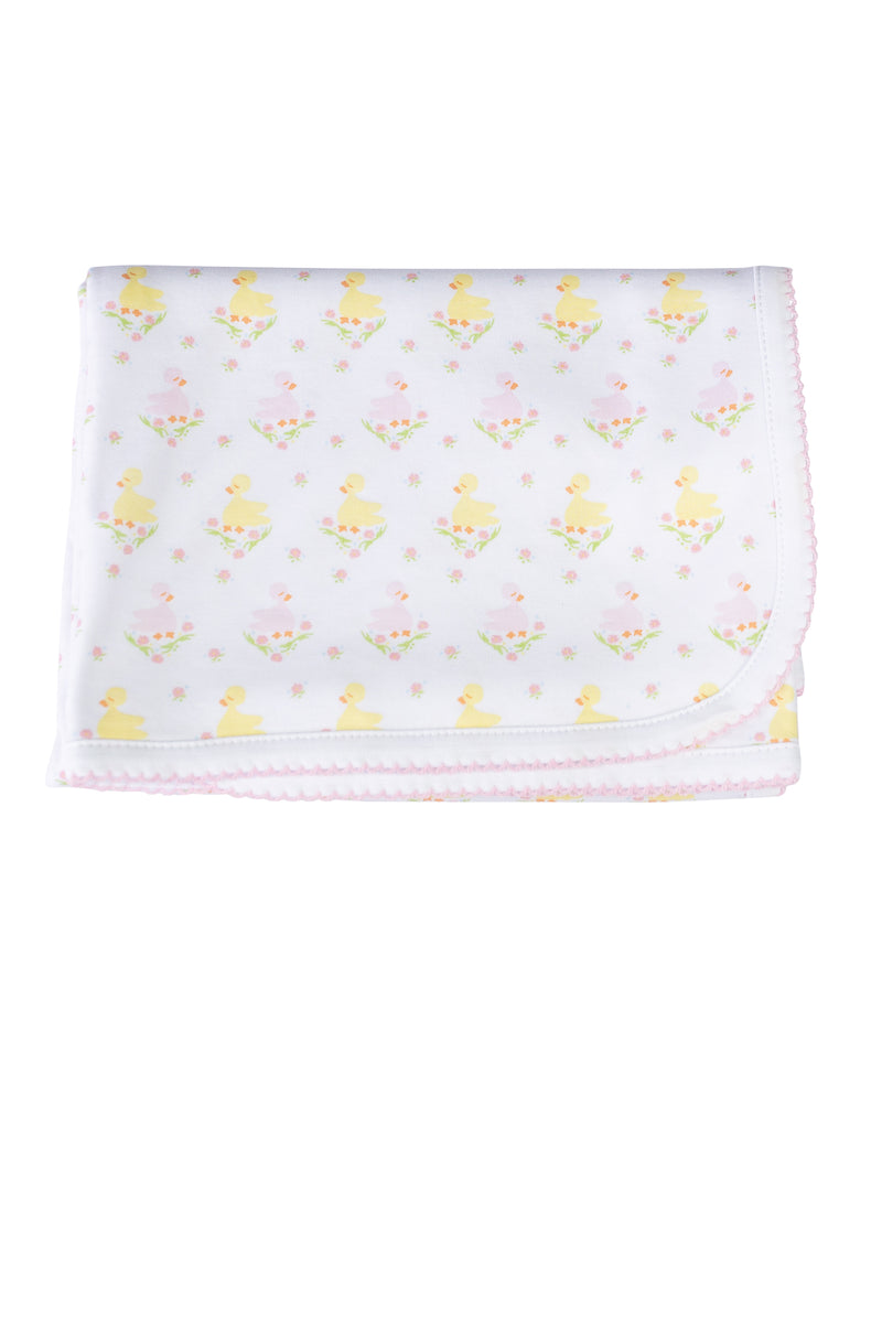 Pre-Order Pink Ducks - Receiving Blanket - Born Childrens Boutique