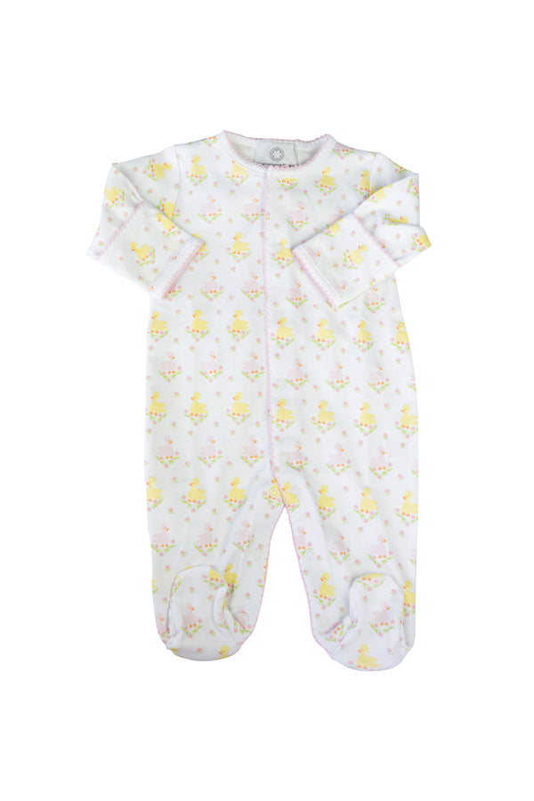 Pre-Order Pink Ducks - Footed Pajamas - Born Childrens Boutique