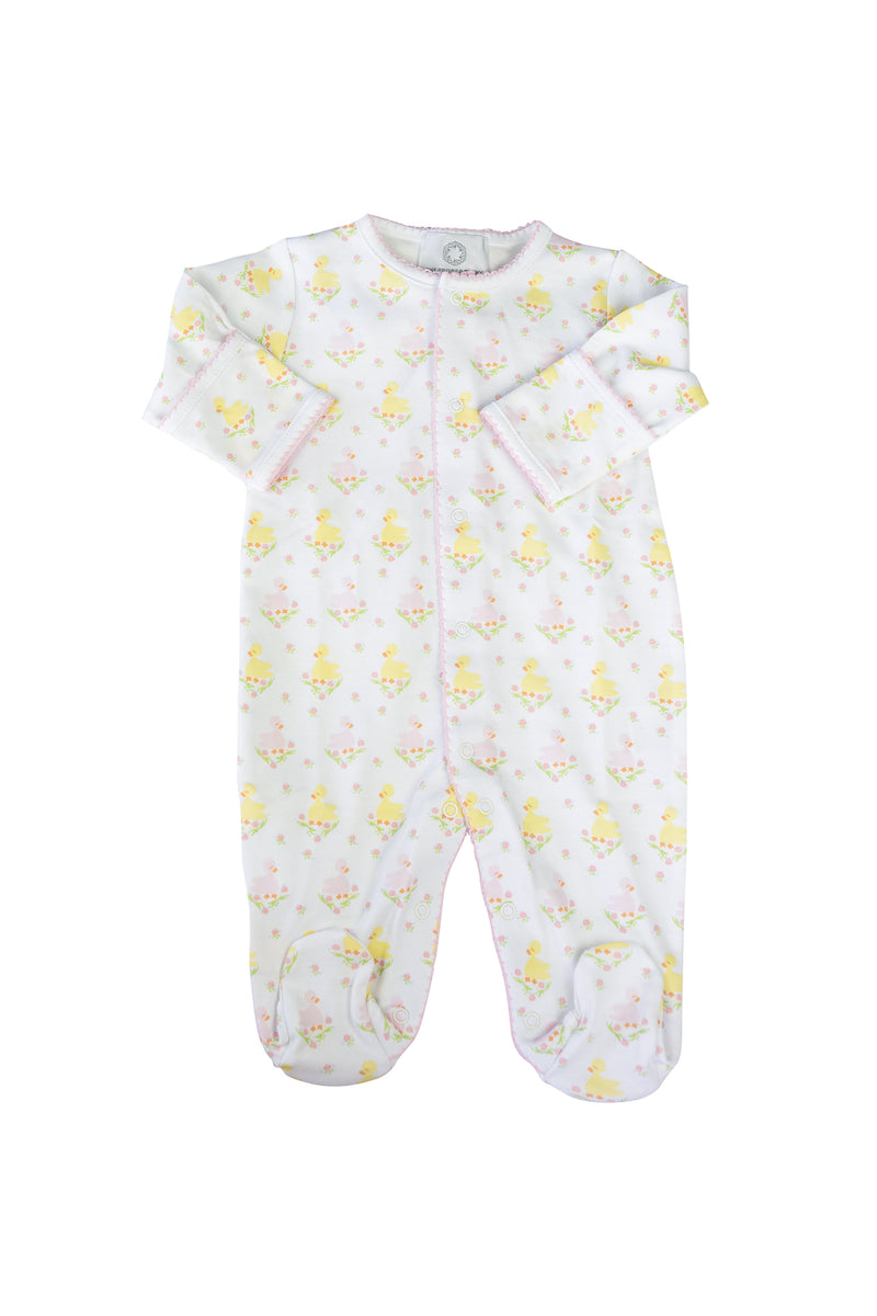 Pre-Order Pink Ducks - Footed Pajamas - Born Childrens Boutique