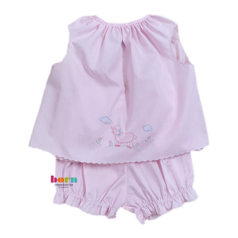 Diaper Set with Pink Lambs - Born Childrens Boutique