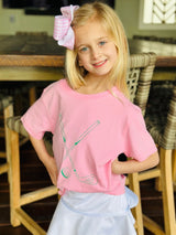 Short Sleeve Light Pink Golf T-Shirt - Born Childrens Boutique