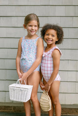 Pre-Order Sailor One Piece Red Windowpane Plaid - Born Childrens Boutique
