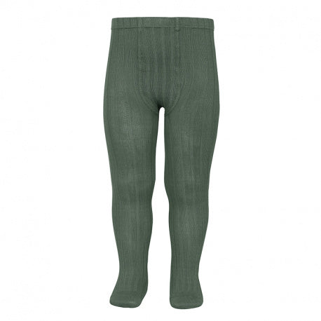 Ribbed Tights Green - Born Childrens Boutique