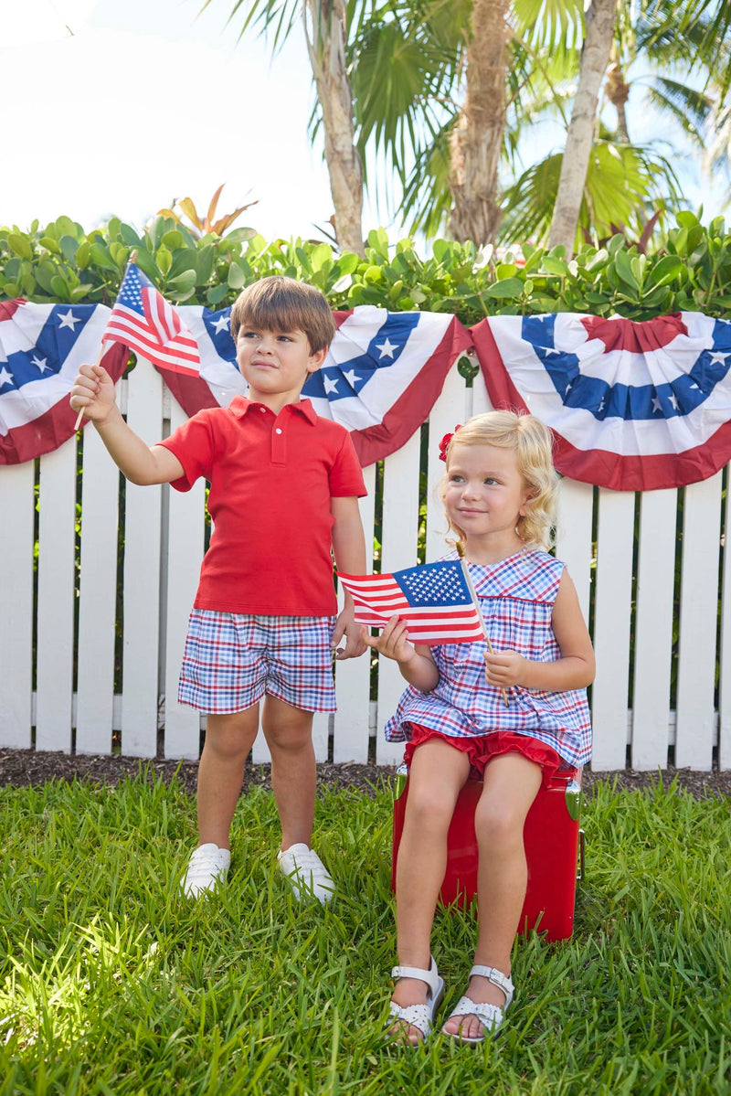 Basic Short - Americana Plaid - Born Childrens Boutique