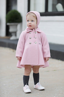 Pre-order Southern Weight Twirl Coat Pink - Born Childrens Boutique