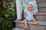 Little English Louis Sunsuit - Palm Beach Plaid - Born Childrens Boutique