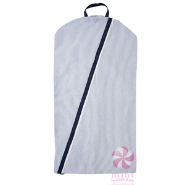 Oh Mint - Navy Seersucker XL Garment Bag - Born Childrens Boutique