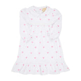 Goldie Locks Gown Hamptons Hot Pink Heart Eyes - Born Childrens Boutique