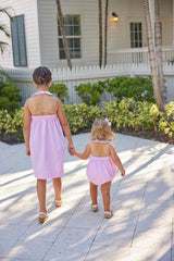 Little English Betty Halter Bubble - Preppy Pink Gingham - Born Childrens Boutique