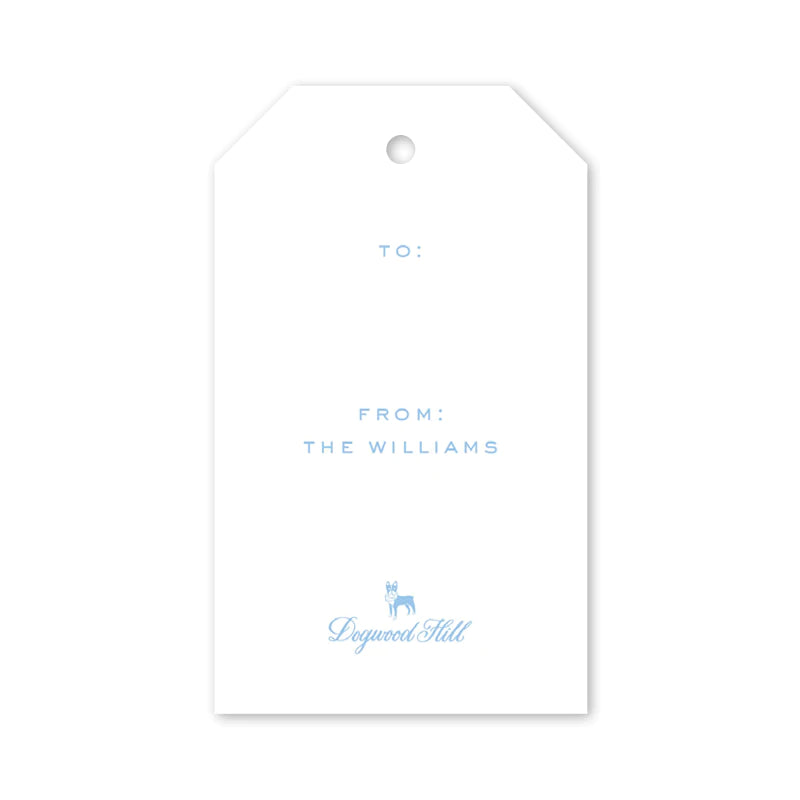 Neoclassic Cross Blue Gift Tags - Born Childrens Boutique
