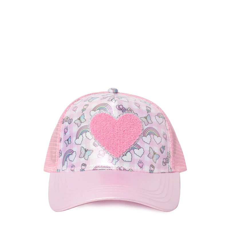 Printed Baseball Hat - Pink Gingham Dream - Born Childrens Boutique