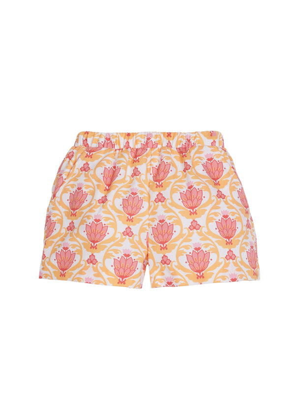 Basic Shorts Coral Lotus Blossom - Born Childrens Boutique