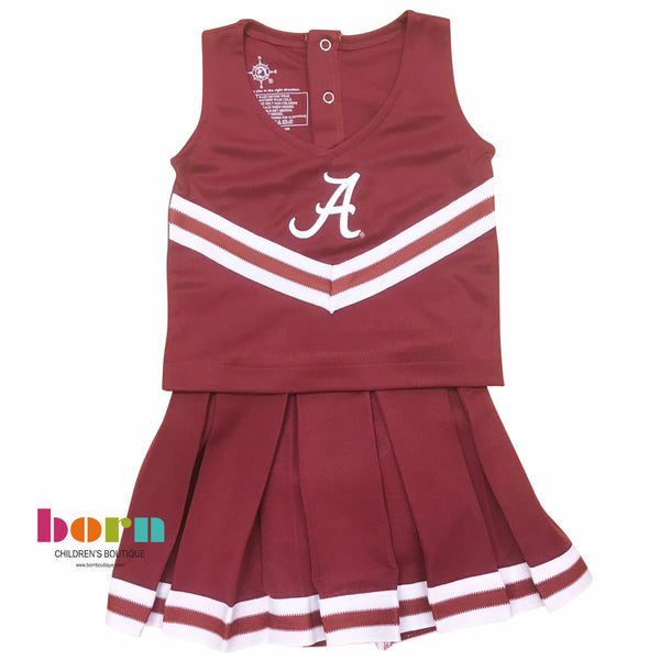 Crimson Cheer Dress/Bloomer - Born Childrens Boutique