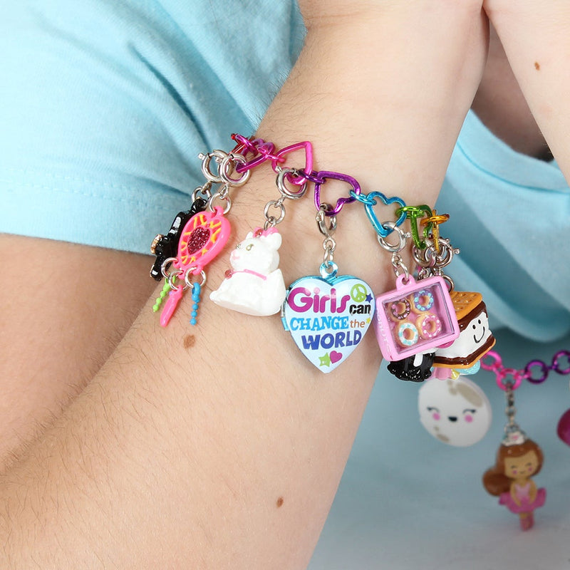Charm It!, Girls Can Change the World Locket Charm - Born Childrens Boutique