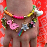 Charm It!, Gold Glitter Shooting Star Charm - Born Childrens Boutique