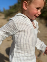 St. Ives White Hooded Top - Born Childrens Boutique
