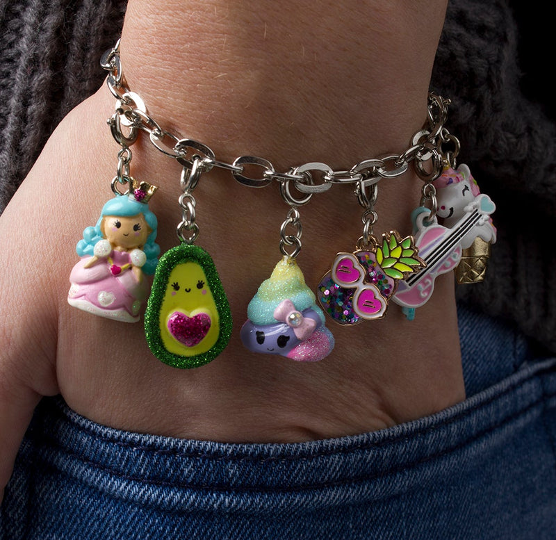 Charm It!, Glitter Pineapple Charm - Born Childrens Boutique