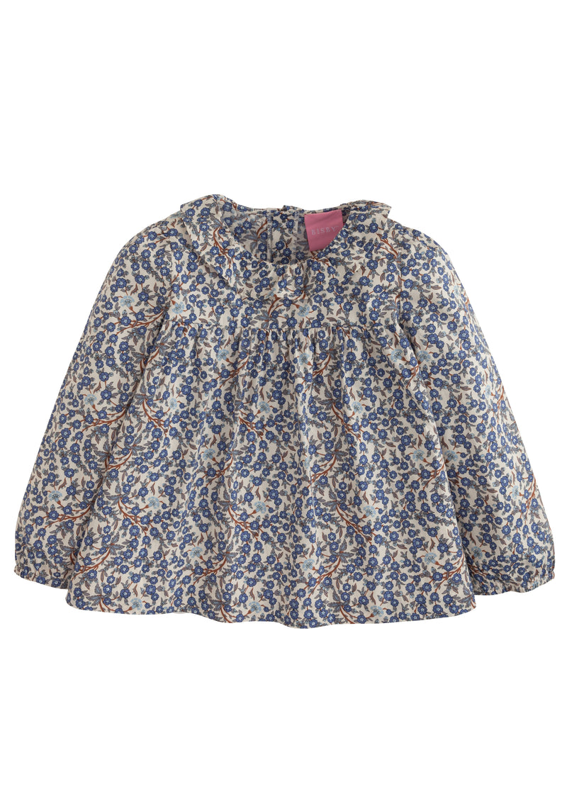 Caroline Blouse - Wintersweet Floral - Born Childrens Boutique