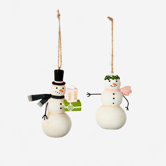 Snowman Resin Ornaments (Includes One Ornament) - Born Childrens Boutique