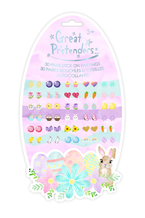 Easter Bunny Sicker Earrings - Born Childrens Boutique