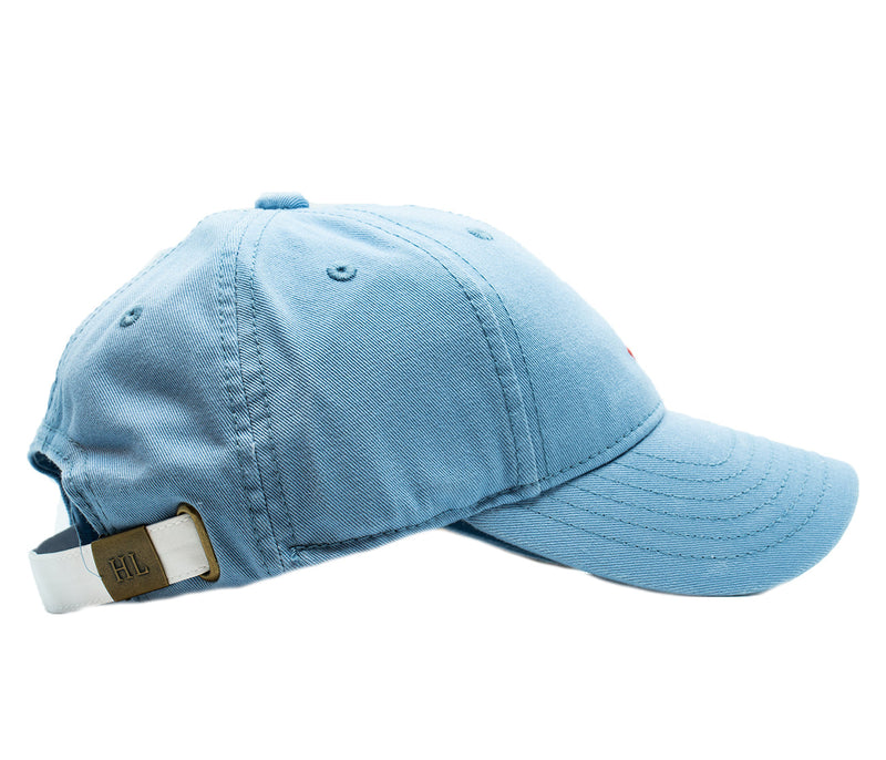 Kids Baseball Hat, Sailboat on Faded Chambray - Born Childrens Boutique