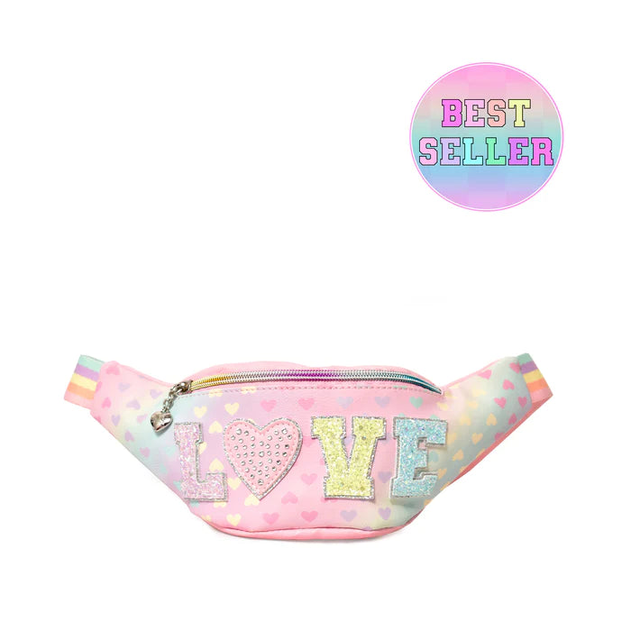Printed Fanny Pack - Ombre Hears - Born Childrens Boutique