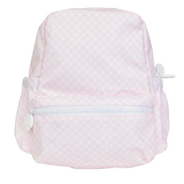 Large Backpack, PInk Gingham - Born Childrens Boutique