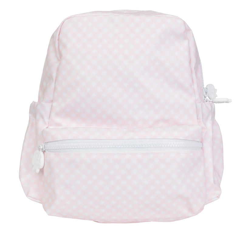 Large Backpack, PInk Gingham - Born Childrens Boutique