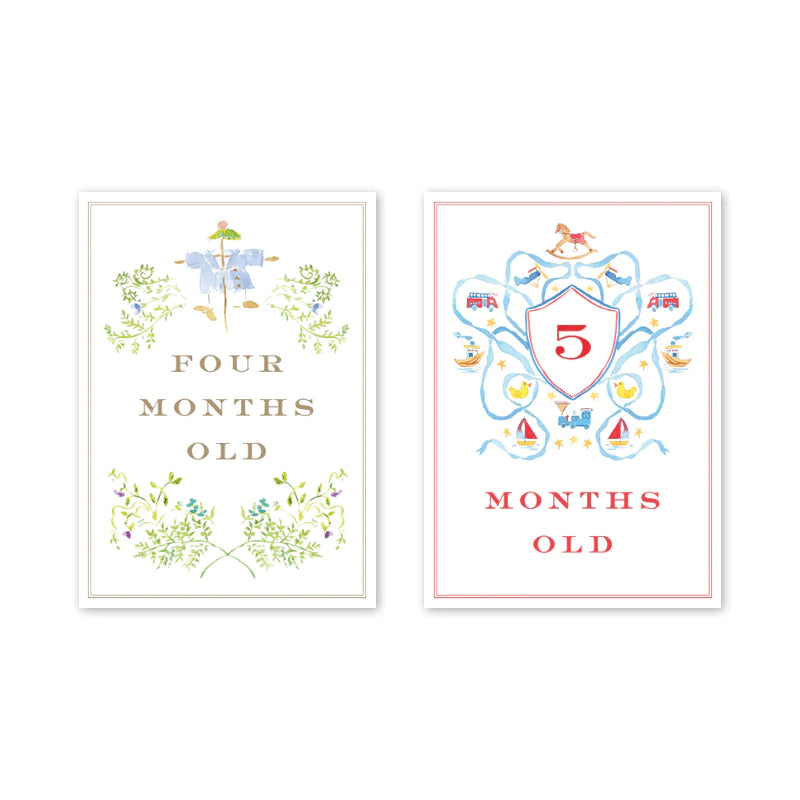 Joys of Boys  Milestone Cards - Born Childrens Boutique
