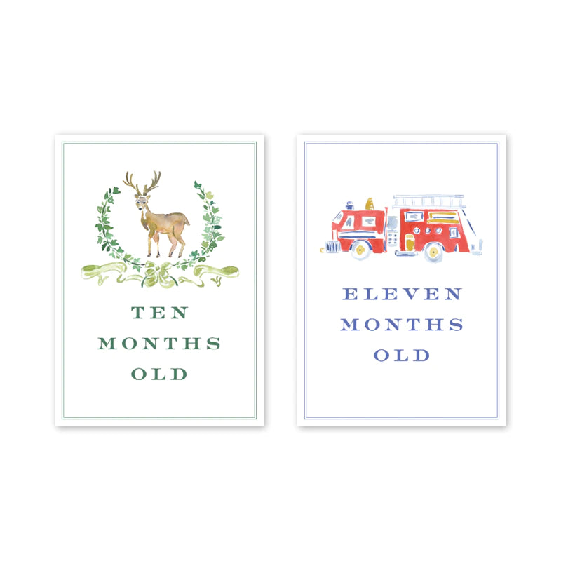 Joys of Boys  Milestone Cards - Born Childrens Boutique