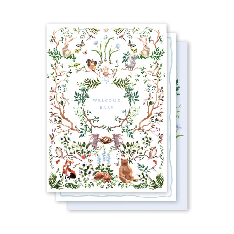 Woodland Blue Milestone Cards - Born Childrens Boutique