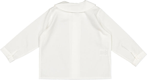 Baby Boy Shirt White - Born Childrens Boutique